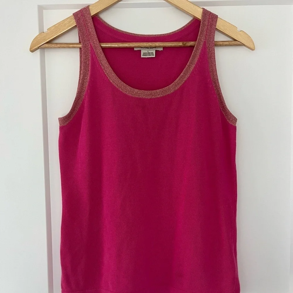 EUC Michael‎ Kors Hot Pink Sleeveless Tank Top, Medium/Large